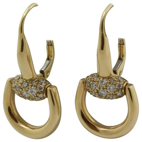 gucci horsebit earrings silver|Gucci Horsebit earrings gold.